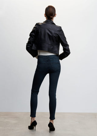 Jeans Skinny Talle Bajo con Bolsillos
