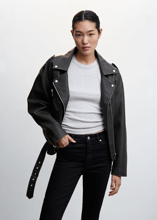 Jeans Skinny Talle Alto con Bolsillos