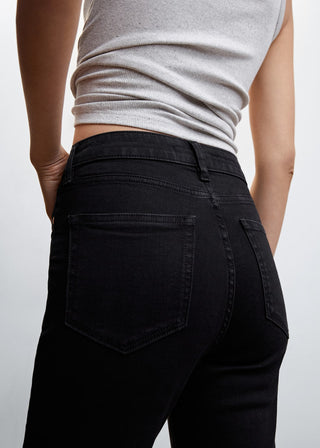 Jeans Skinny Talle Alto con Bolsillos