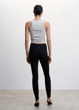 Jeans Skinny Talle Alto con Bolsillos