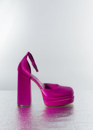 Zapato Satinado de Plataforma