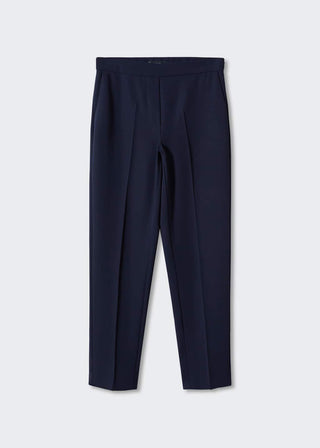 Pantalón Recto con Cintura Elástica