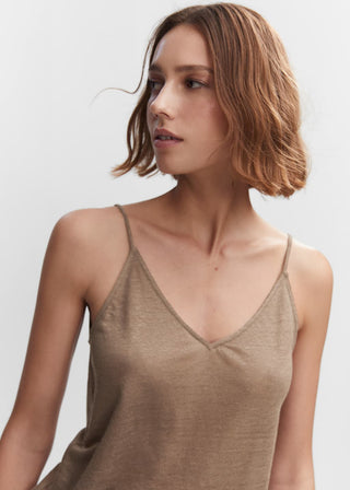 Blusa de Tirantes Finos de Lino