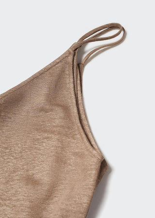 Blusa de Tirantes Finos de Lino