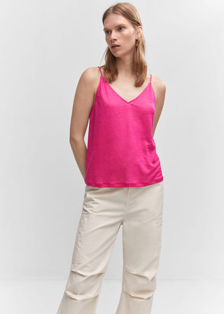 Blusa de Tirantes Finos de Lino