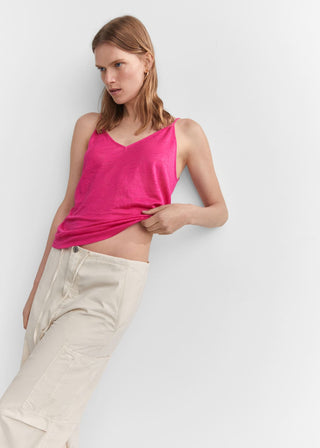 Blusa de Tirantes Finos de Lino