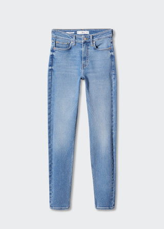 Jeans Skinny Talle Alto con Bolsillos