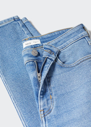 Jeans Skinny Talle Alto con Bolsillos
