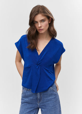 Camiseta sin Mangas con Detalle Nudo
