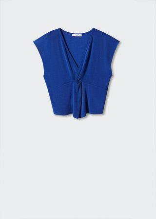 Camiseta sin Mangas con Detalle Nudo