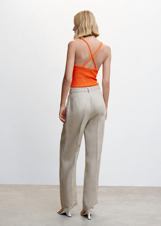 Blusa de Tirantes con Espalda Cruzada