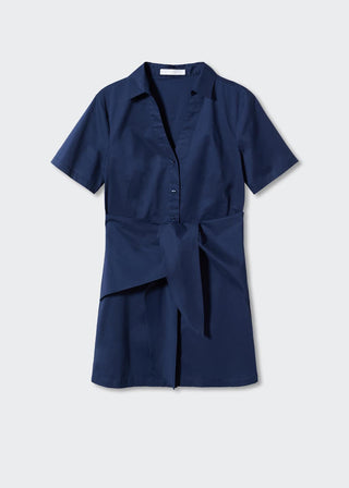 Shirt Dress with Tie Detail