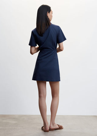 Shirt Dress with Tie Detail