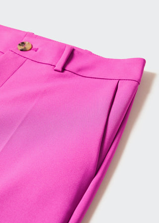 Pantalón Crop Talle Medio con Bolsillos