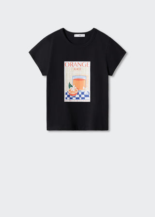 Camiseta Manga Corta con Gráfico