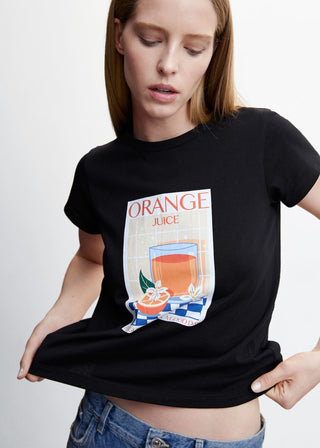Camiseta Manga Corta con Gráfico