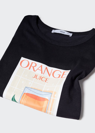 Camiseta Manga Corta con Gráfico