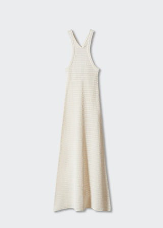 Vestido Cuello Halter con Espalda Cruzada