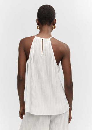 Blusa Cuello Halter Diseñ Plisado