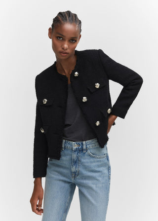 Jeans Rectos Talle Medio con Bolsillos
