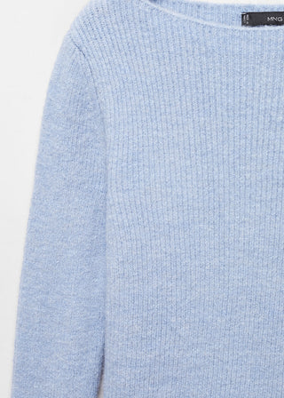Sudadera Crop Cuello Barco