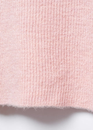 Sudadera de Punto Cuello Barco, Rosa