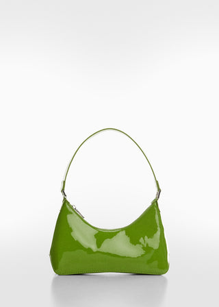 Bolso de Hombro Efecto Satinado