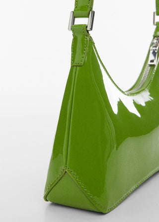 Bolso de Hombro Efecto Satinado