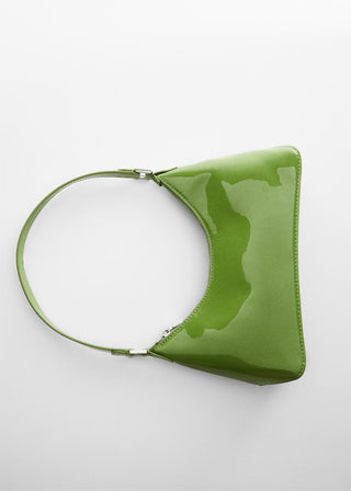 Bolso de Hombro Efecto Satinado