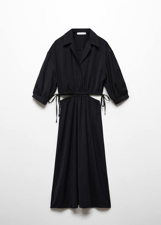 Vestido Midi con Cintura Elástica