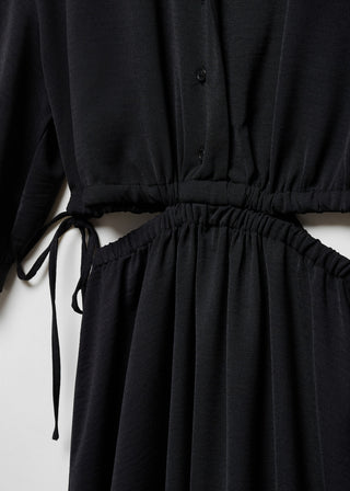 Vestido Midi con Cintura Elástica