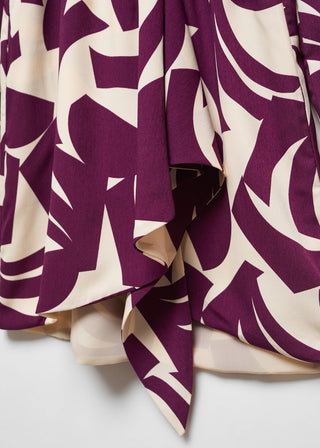 Vestido Manga Larga con Estampado