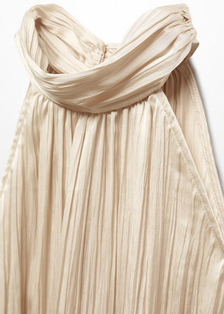 Blusa Satinada Cuello Halter