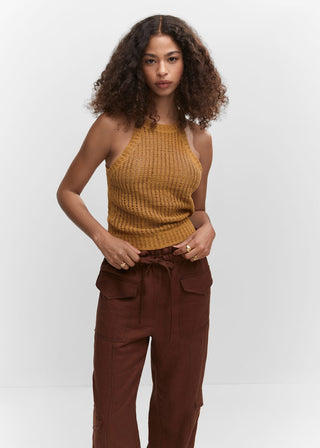 Blusa Cuello Halter de Punto