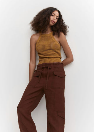 Blusa Cuello Halter de Punto