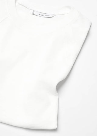 Camiseta Manga Corta Costura Decorativa