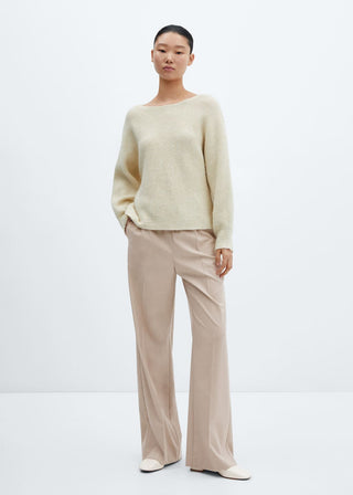 Pantalón Wide Leg con Cintura Elástica
