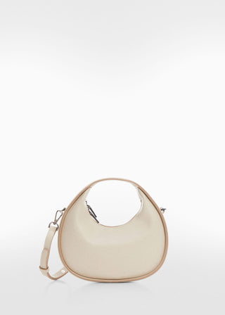 Bolso con Asa Desmontable, Blanco Roto