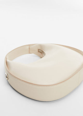 Bolso con Asa Desmontable, Blanco Roto