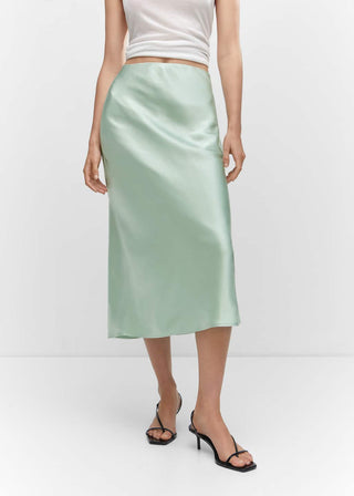 Satin Slip with Elastic Waist