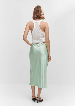 Satin Slip with Elastic Waist