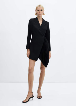 Vestido Manga Larga Estilo Blazer