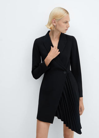 Vestido Manga Larga Estilo Blazer