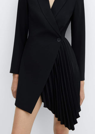 Vestido Manga Larga Estilo Blazer