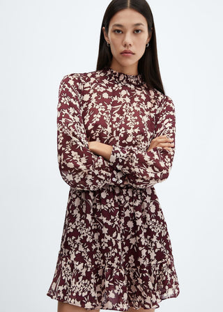 Vestido Manga Larga Cuello Perkins