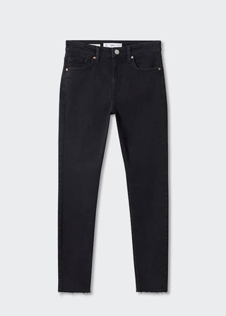 Jeans Skinny Crop Negro