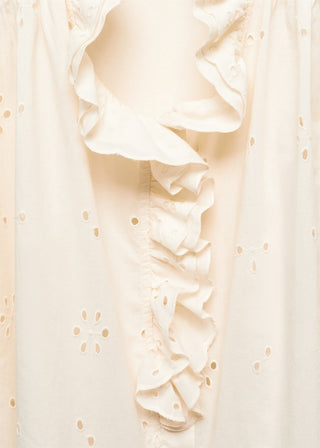 Camisa Manga Larga con Detalle Volantes