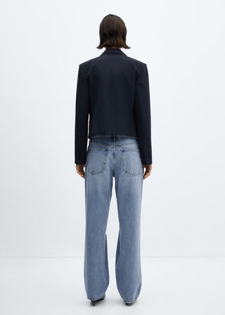 Jeans Talle Medio con Rotos