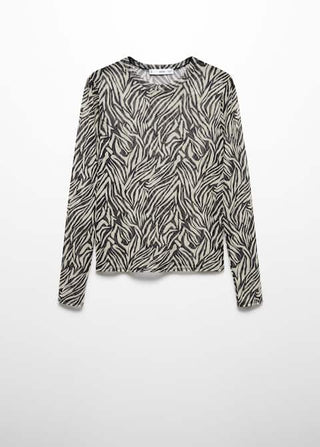 Camiseta Semitransparente Animal Print