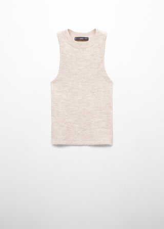 Blusa Cuello Halter con Lana